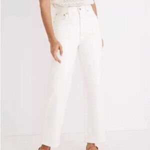 Madewell Straight-Leg Jeans in White